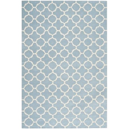 Safavieh Chatham Hand Tufted Runner Rug- Blue - Ivory- 2 ft. 3 in. x 11 ft. CHT717B-211